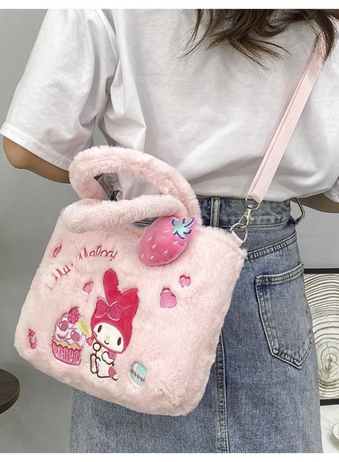 Sanrio MyMelody Plush Crossbody Bag With Adjustable Shoulder Strap - Image 5